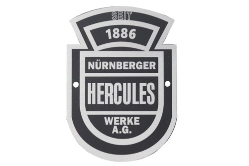Typenschild für hercules - typenschild,